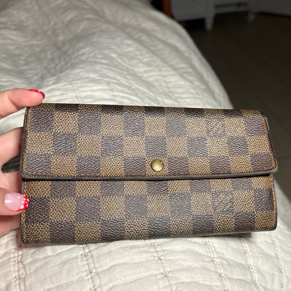 Louis Vuitton Brown Checkered Wallet